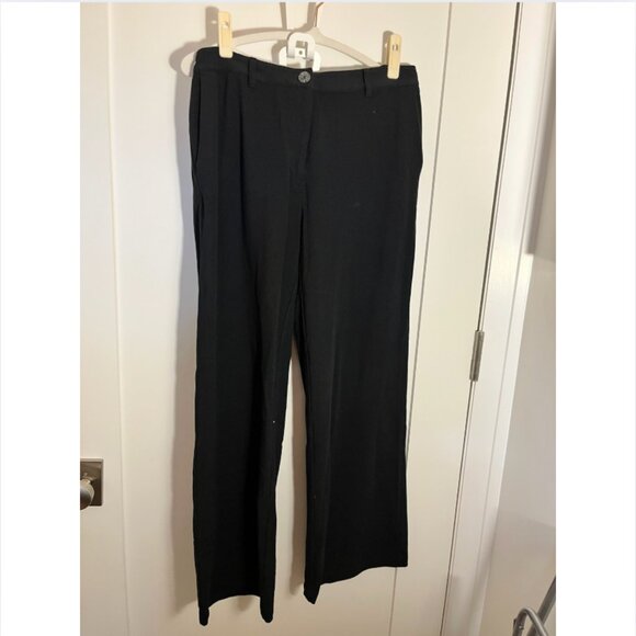 Richer Poorer Rustic Cotton Wide Leg Trouser - Black - Size Large - Picture 5 of 7